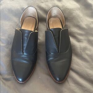 Nisolo Black Leather Women's Slip-On Loafers